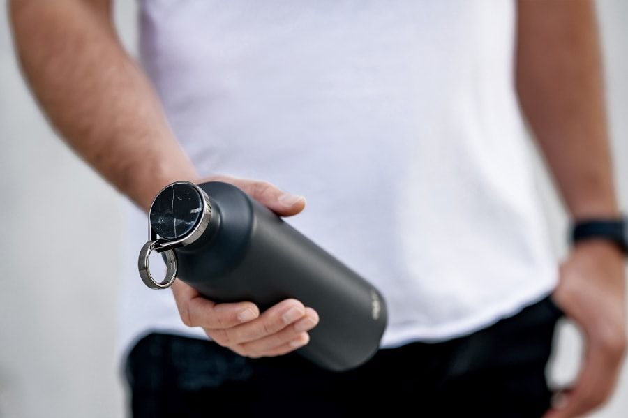 Chytrá lahev Equa Smart mramor - černá - iSTYLE CZ