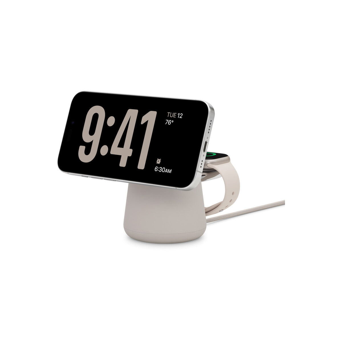 MagSafe bezdrátový nabíjecí dok Belkin 2v1 - pískový