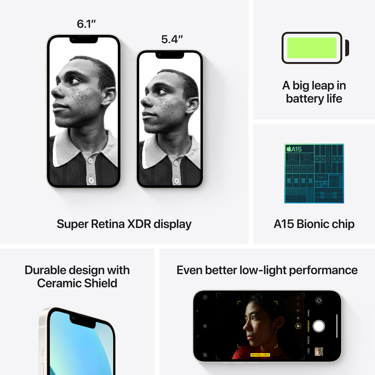Apple iPhone 13 mini 256GB - hvězdně bílý (použité, opotřebené) - iSTYLE CZ