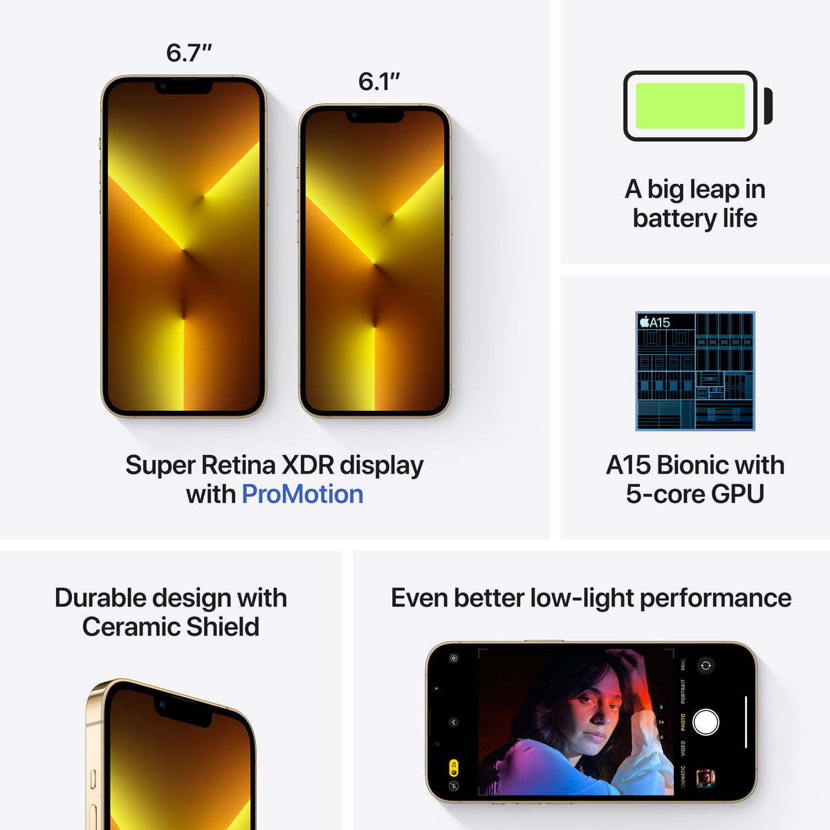 Apple iPhone 13 Pro 128GB - zlatý (použité, opotřebené) - iSTYLE CZ