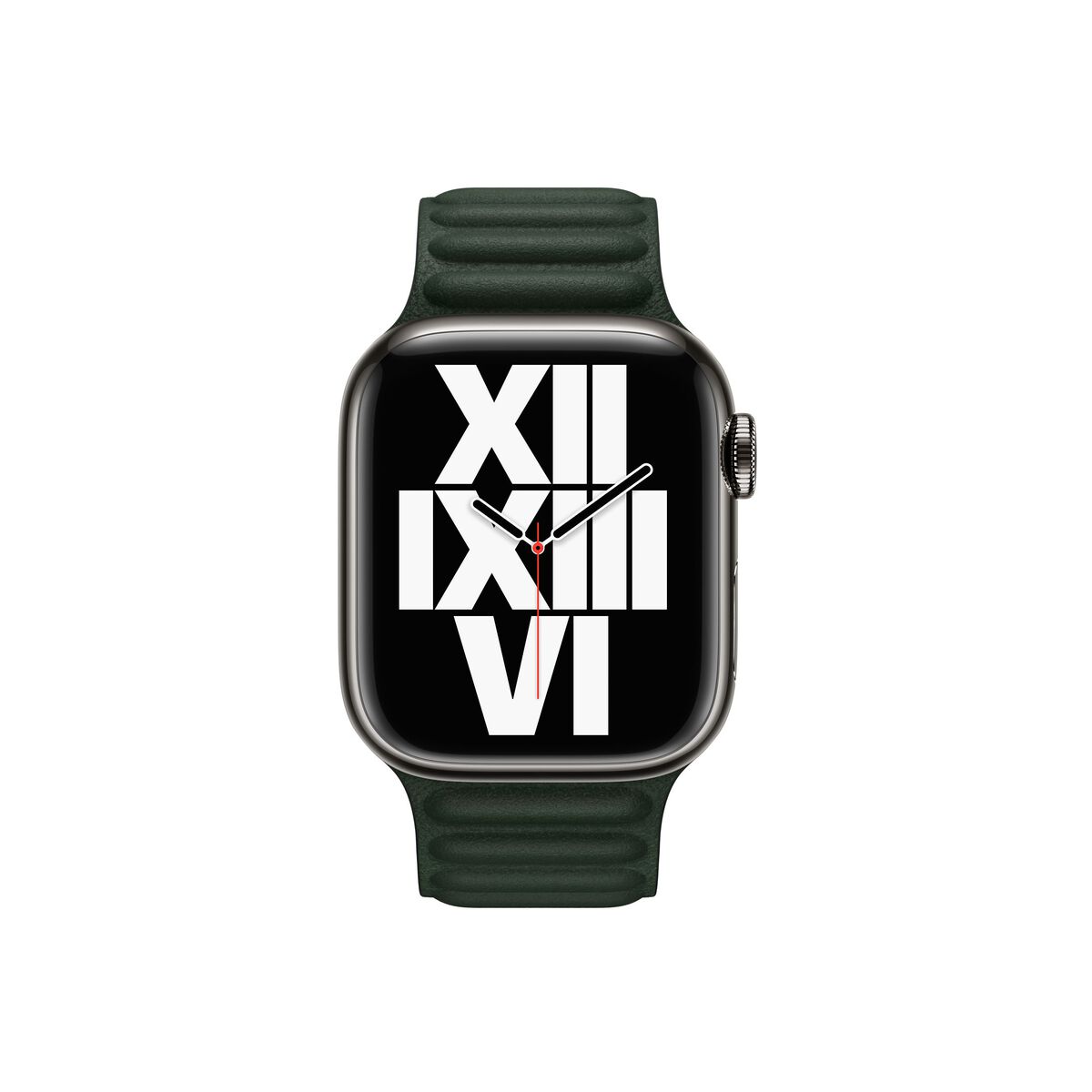 Apple Watch řemínek 38/40/41 mm sekvojově zelený kožený tah – M/L - iSTYLE CZ