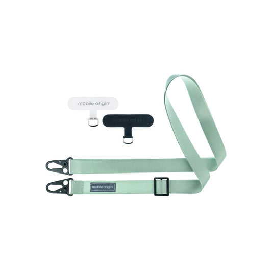 25mm popruh na telefon Mobile Origin Lanyard rope 84 - 165cm - zelený - iSTYLE CZ