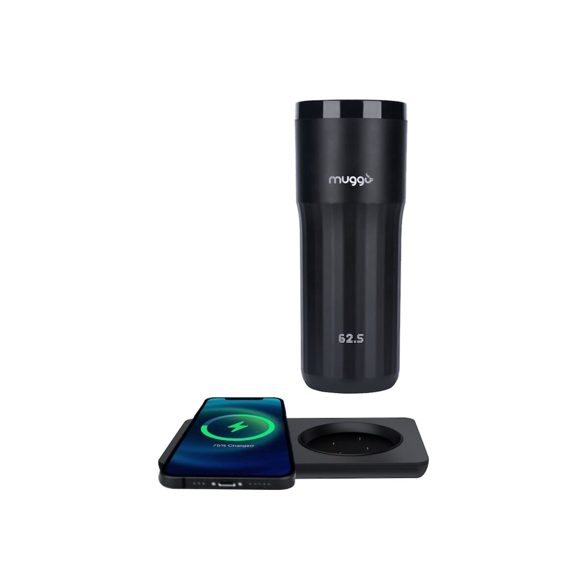 Inteligentní hrnek Muggo Travel Inteligent Mug - černý - iSTYLE CZ