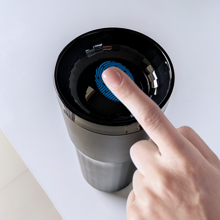 Inteligentní hrnek Muggo Travel Inteligent Mug - černý - iSTYLE CZ