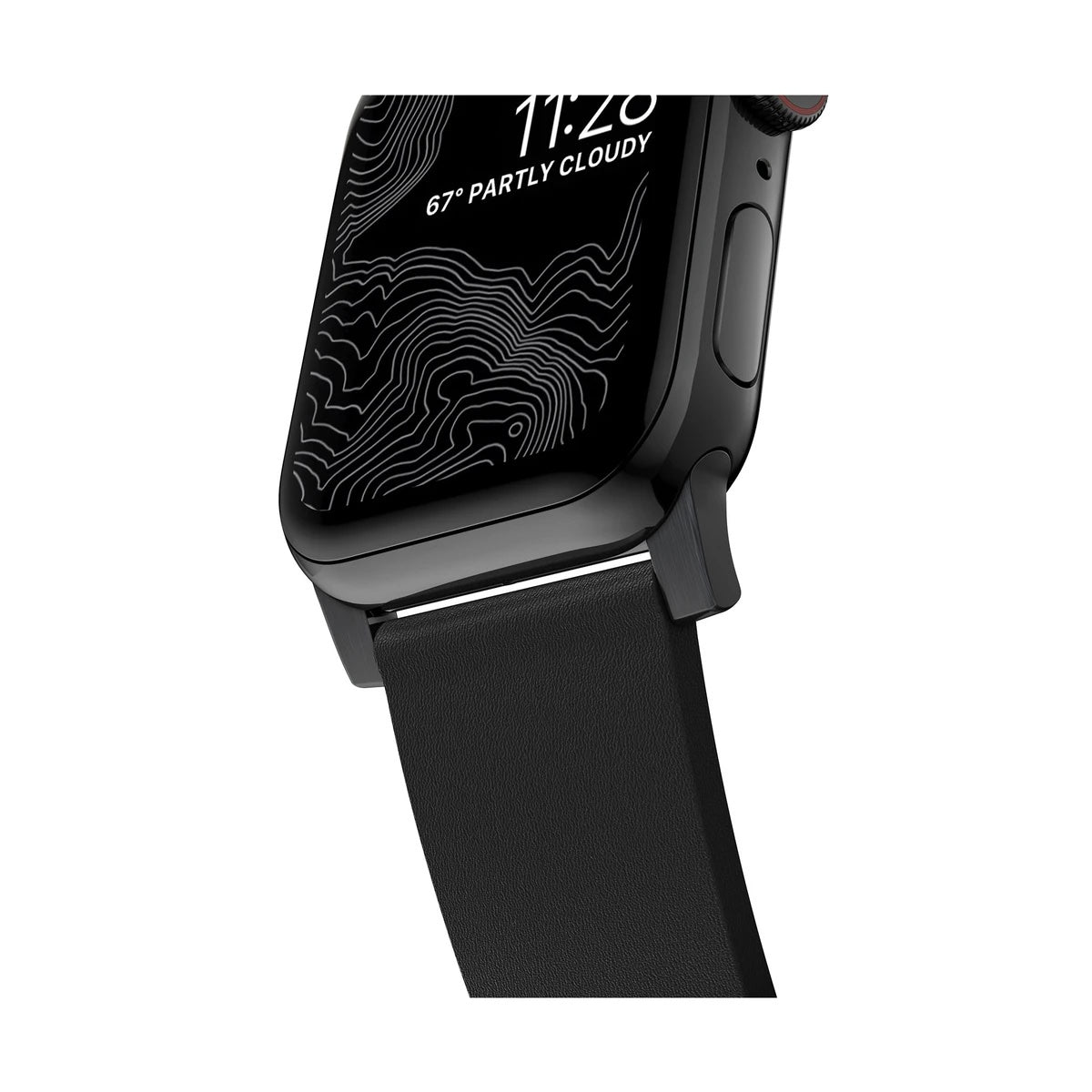 Řemínek pro Apple Watch 42/44/45/49 mm Nomad Active Strap Pro - černý s černou přezkou - iSTYLE CZ