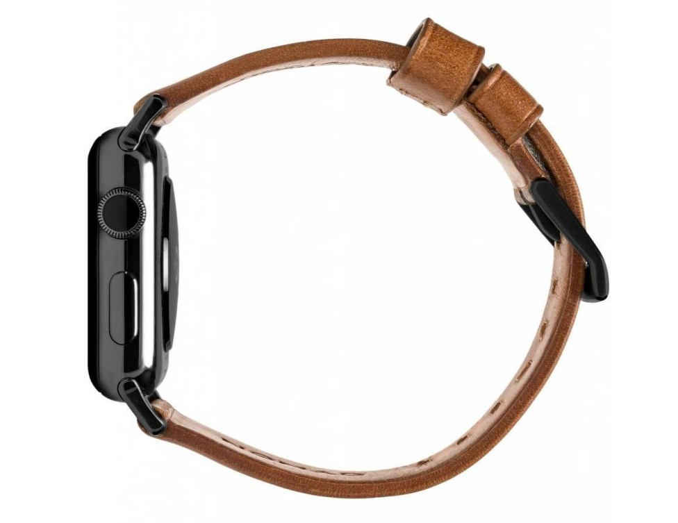 Řemínek pro Apple Watch 42/44/45/49 mm Nomad kožený - hnědý - iSTYLE CZ