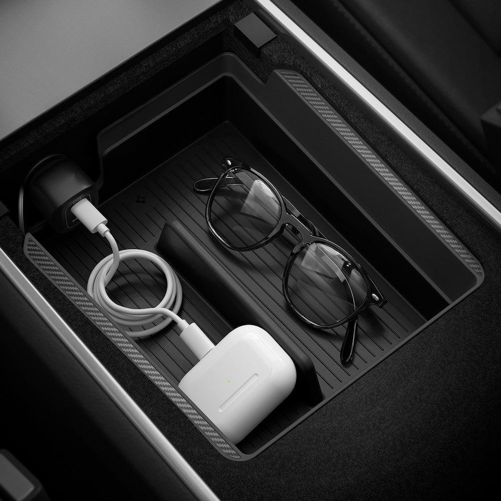 Organizér do loketní opěrky Spigen Tesla Armrest Console Organizer - černý - iSTYLE CZ
