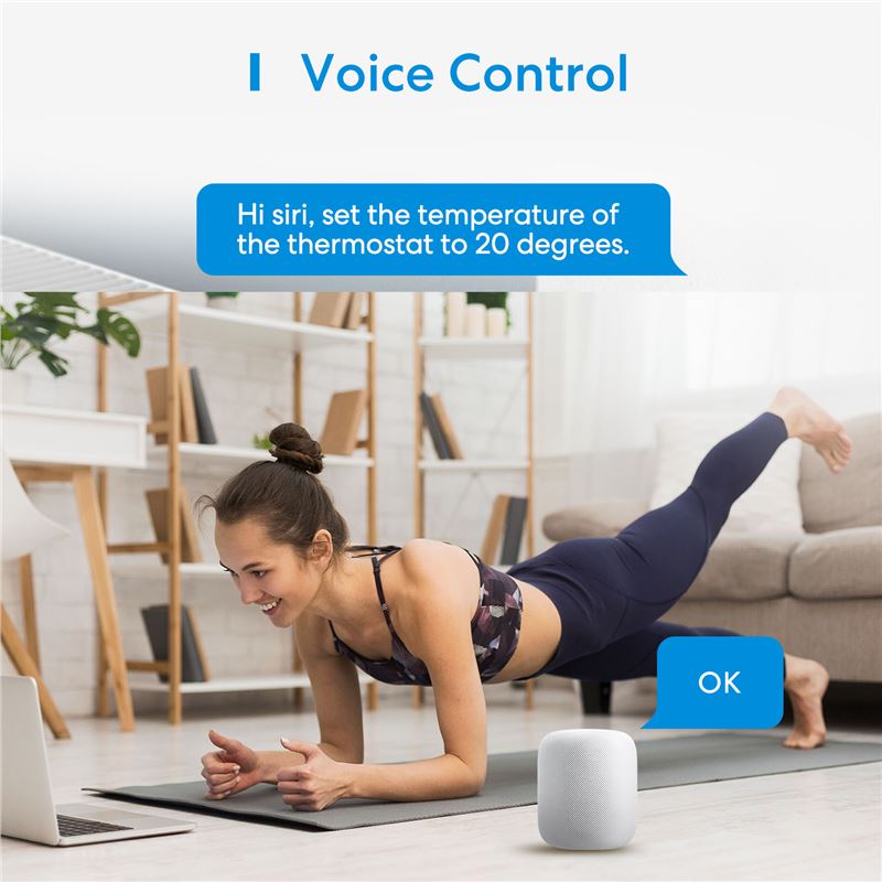 Termostatická hlavice Meross Thermostat Valve - Apple HomeKit - iSTYLE CZ