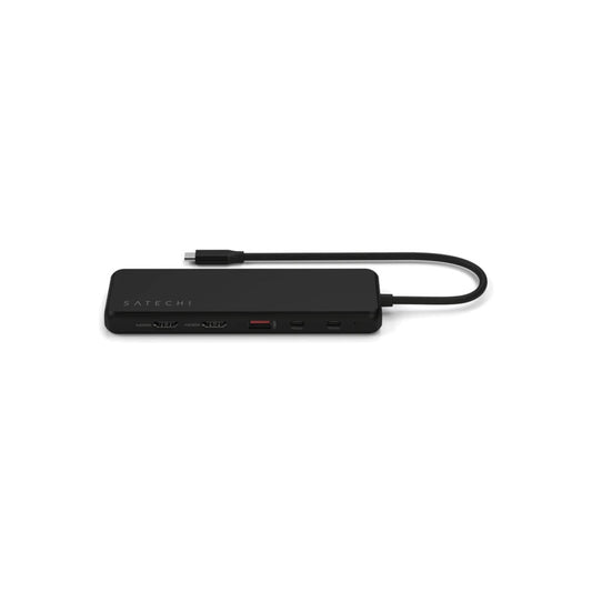 Hub Satechi 13in1 USB-C Triple Display Multiport Adapter - černý