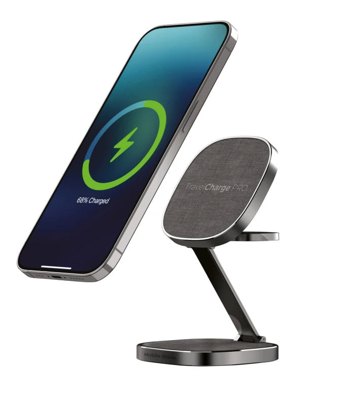 Cestovní bezdrátová nabíječka Mobile Origin TravelCharge PRO - šedá