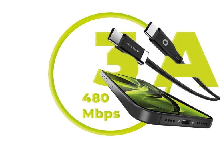 60W USB-C kabel USB-C/USB-C Mobile Origin CB6 1,5 m