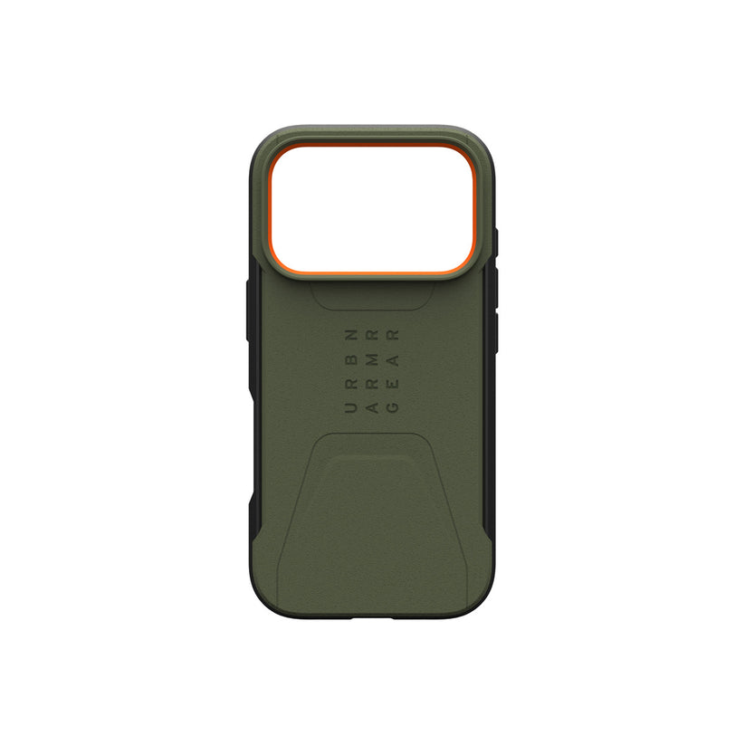 Kryt pro iPhone 17 Pro UAG Civilian Magsafe - olivově oranžový - iSTYLE CZ