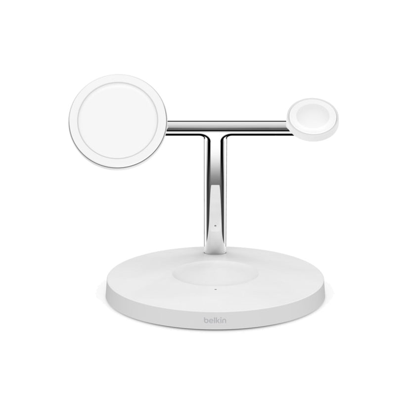 MagSafe bezdrátový nabíjecí stojan Belkin 3v1 - bílý - iSTYLE CZ
