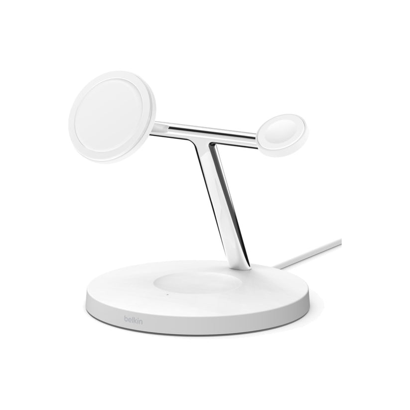 MagSafe bezdrátový nabíjecí stojan Belkin 3v1 - bílý - iSTYLE CZ