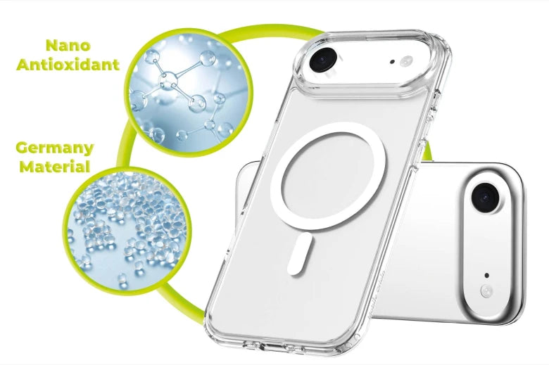 MagSafe kryt pro iPhone Air Mobile Origin Easy Hybrid - průhledný
