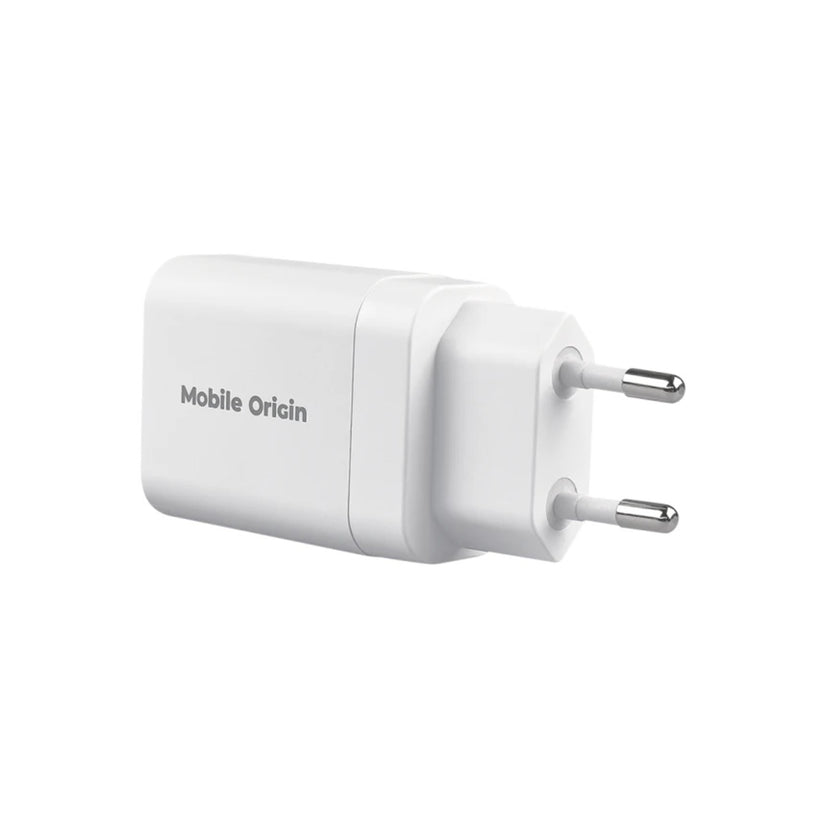 30W univerzální cestovní adaptér Mobile Origin GaN MO14 - bílý - iSTYLE CZ