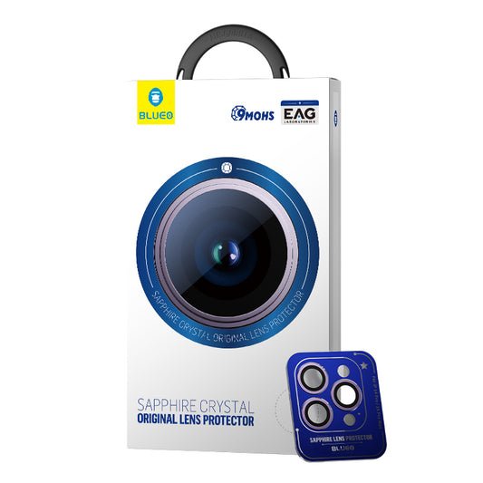 Safírové sklo na čočky pro iPhone 14 Pro / Pro Max Blueo - zlaté - iSTYLE CZ
