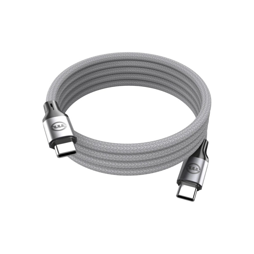 Magnetický kabel USB-C na USB-C Mobile Origin 1m - bílý - iSTYLE CZ