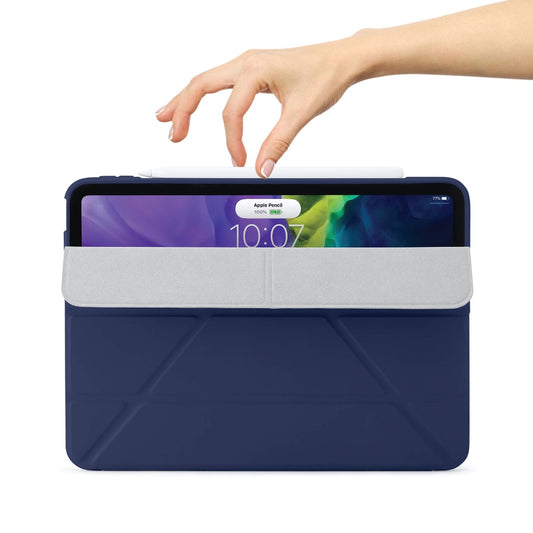 Pouzdro Pipetto Origami pro iPad Air 4 10.9" (2020) - námořnicky modré - iSTYLE CZ