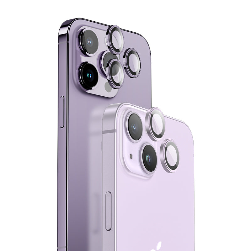 Safírové sklo na čočky pro iPhone 14 Pro / Pro Max Blueo - fialové - iSTYLE CZ