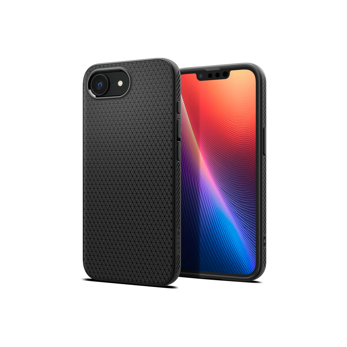 Kryt pro iPhone 16e Spigen Liquid Air - matně černý - iSTYLE CZ