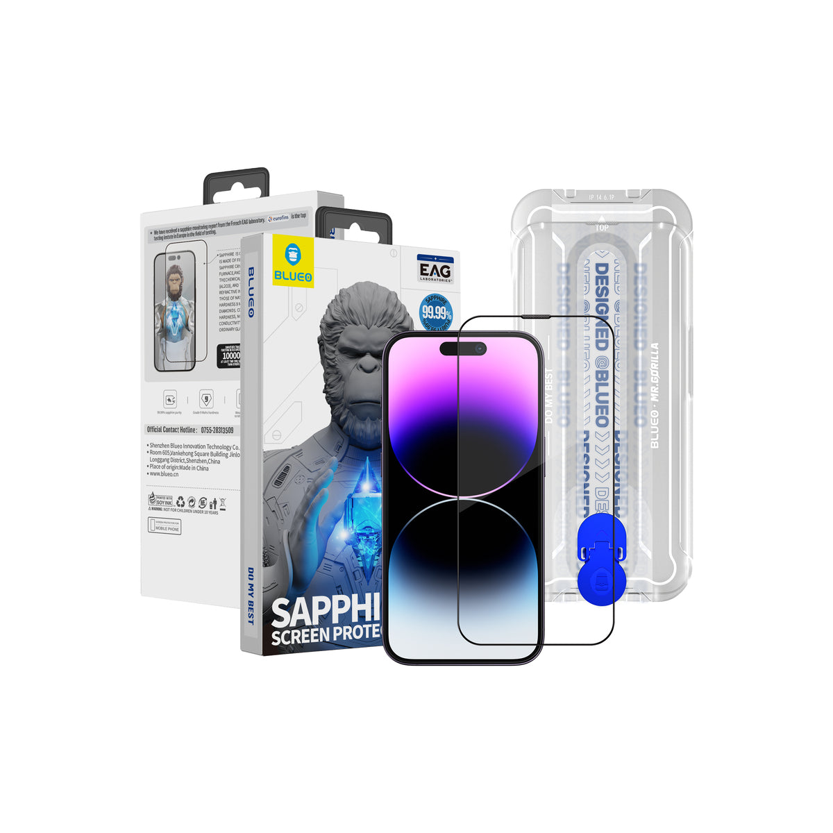 Safírové sklo pro iPhone 16 Pro Max Blueo - iSTYLE CZ