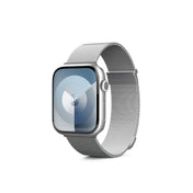 Milánský řemínek Epico pro Apple Watch 38/40/41 mm - stříbrný - iSTYLE CZ