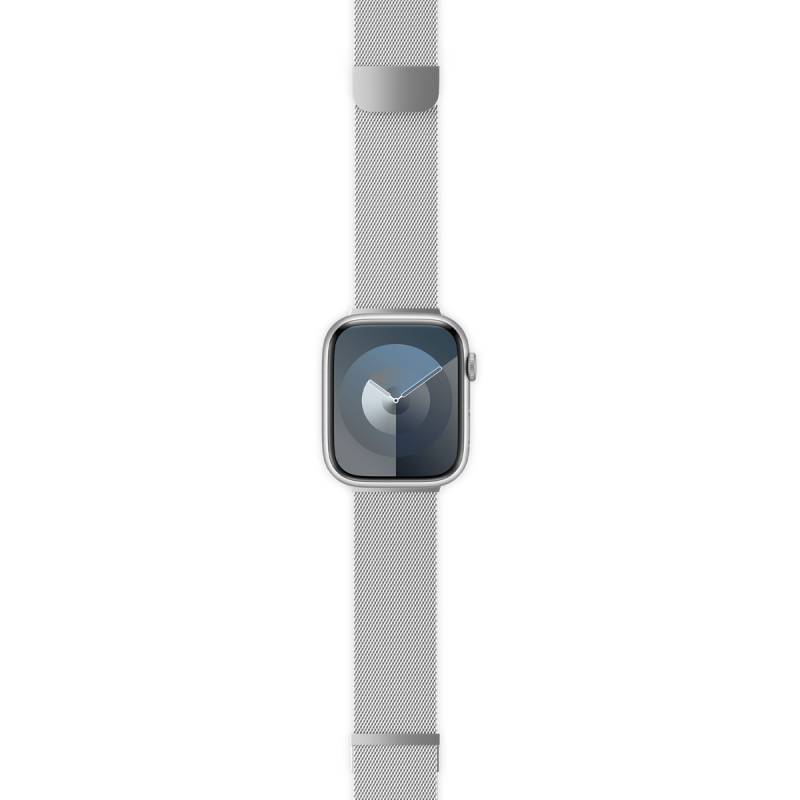 Milánský řemínek Epico pro Apple Watch 38/40/41 mm - stříbrný - iSTYLE CZ