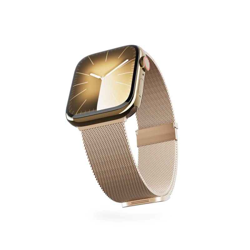 Milánský řemínek Epico pro Apple Watch 42/44/45/49 mm - zlatý - iSTYLE CZ