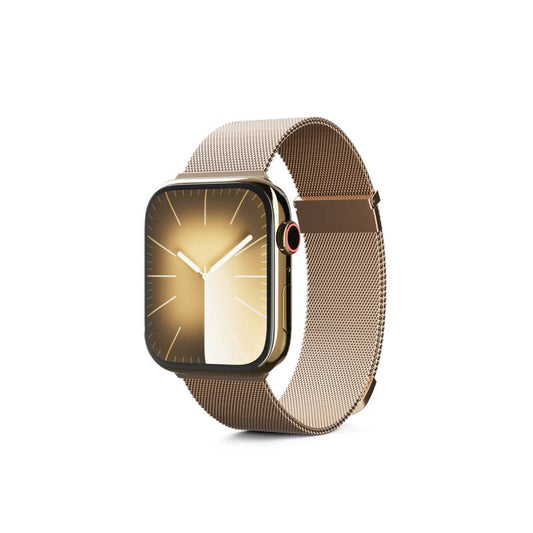 Milánský řemínek Epico pro Apple Watch 42/44/45/49 mm - zlatý - iSTYLE CZ