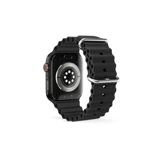 Řemínek pro Apple Watch 42/44/45/49 mm Epico Watch Strap Ocean - černý - iSTYLE CZ