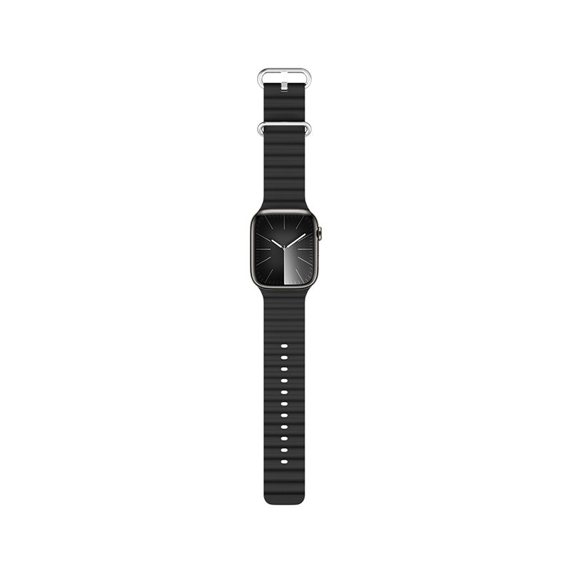 Řemínek pro Apple Watch 42/44/45/49 mm Epico Watch Strap Ocean - černý - iSTYLE CZ