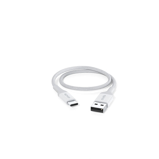 Opletený PD kabel Epico 0,3m USB-C na USB-A - bílý - iSTYLE CZ