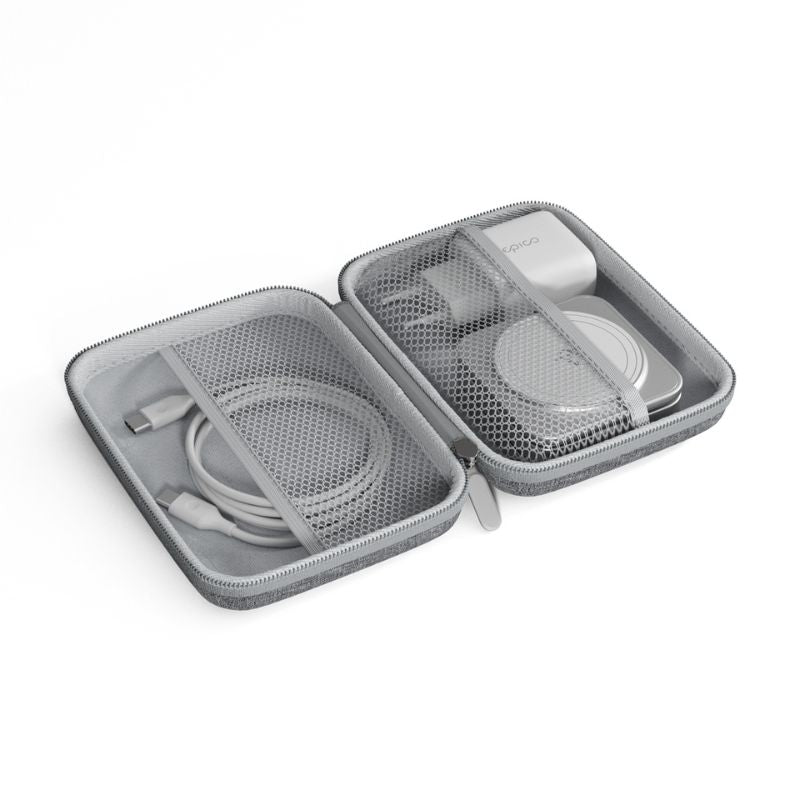 MagSafe cestovní nabíječka Epico UltraBase Qi2 3in1 Fold Alu Mag+ - bílá - iSTYLE CZ