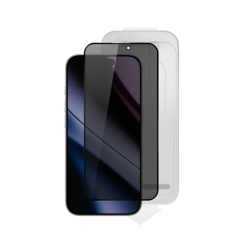 Ochranné sklo pro iPhone 16 Pro / 17 Epico Privacy Glass 3D DF s aplikátorem