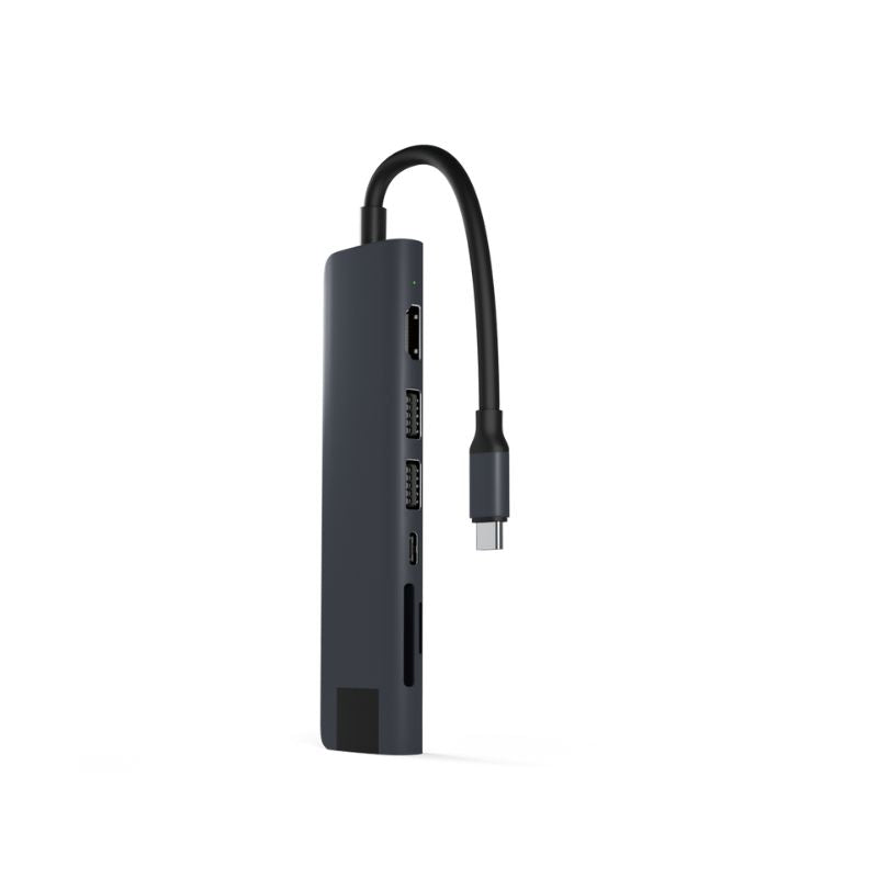 Hub Epico 7in1 Multimedia Hub 8K s USB-C konektorem - temně inkoustový