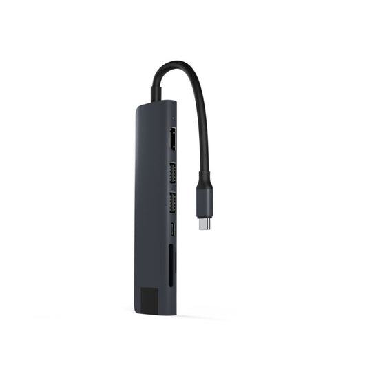Hub Epico 7in1 Multimedia Hub 8K s USB-C konektorem - temně inkoustový