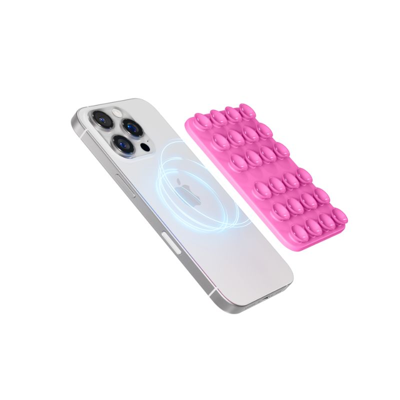 Přísavný MagSafe držák pro iPhone Epico Mag+ - růžový