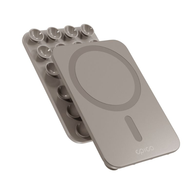 Přísavný MagSafe držák pro iPhone Epico Mag+ - titanový