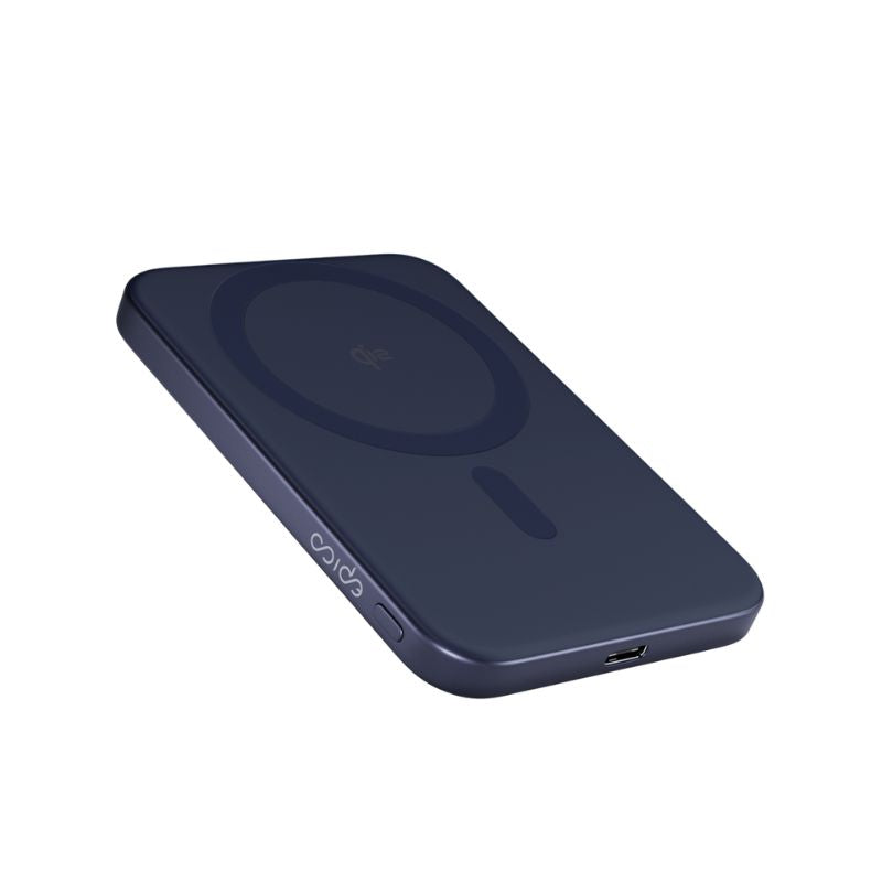 5 000mAh hliníková MagSafe powerbanka Epico UltraPack Qi2 Slim - modrá