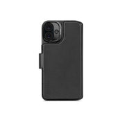 Kožená odnímatelná peněženka Decoded pro iPhone 16 Plus - černá - iSTYLE CZ