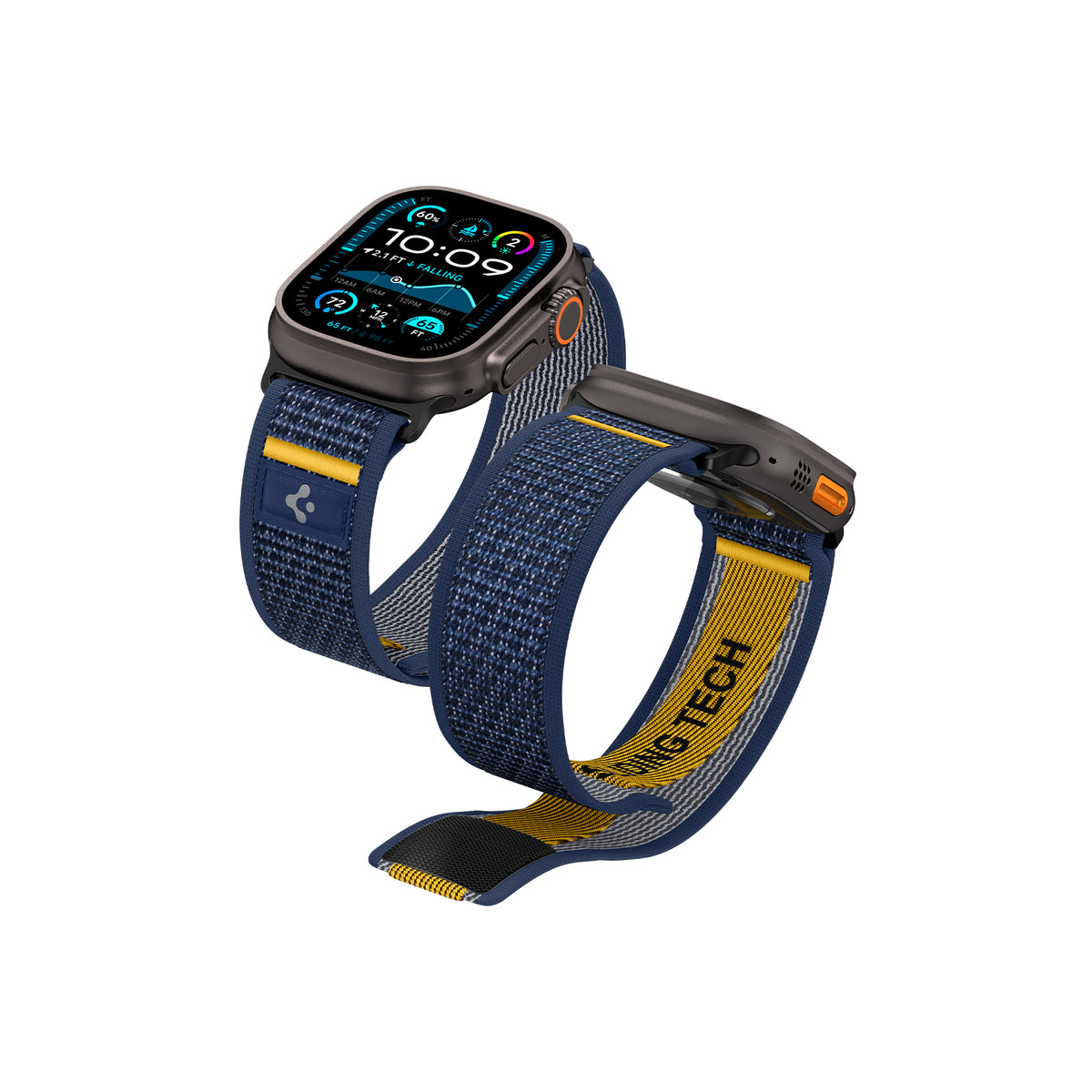 Řemínek pro Apple Watch 44mm/45mm/46mm/49mm Spigen Athlex Air Active Band - modrý - iSTYLE CZ