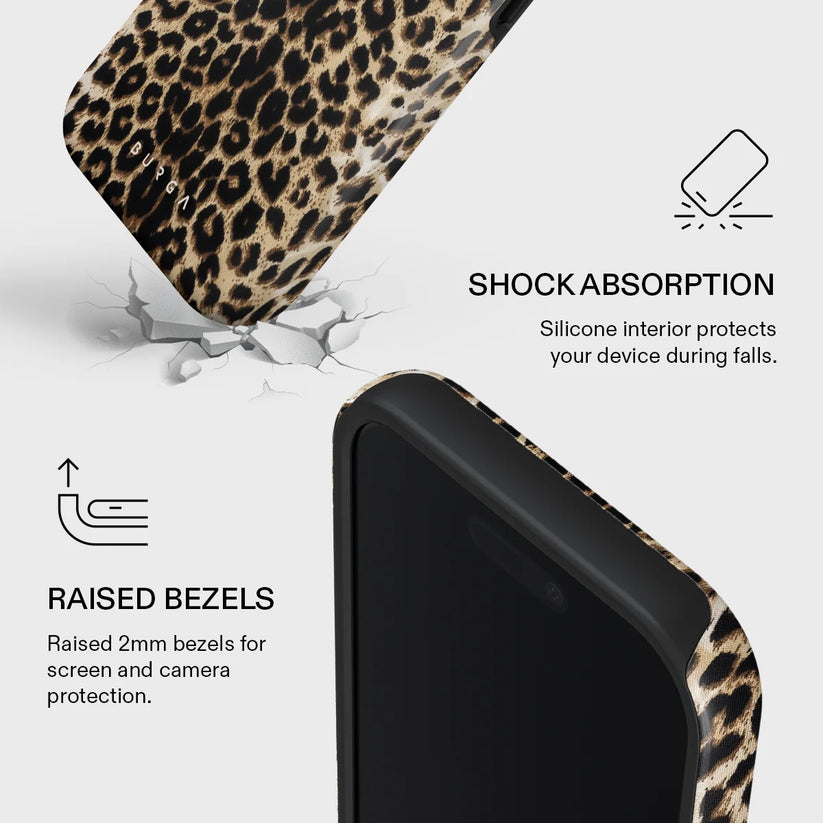 Kryt pro iPhone 17 Burga Player Tough MagSafe Case - leopard - iSTYLE CZ