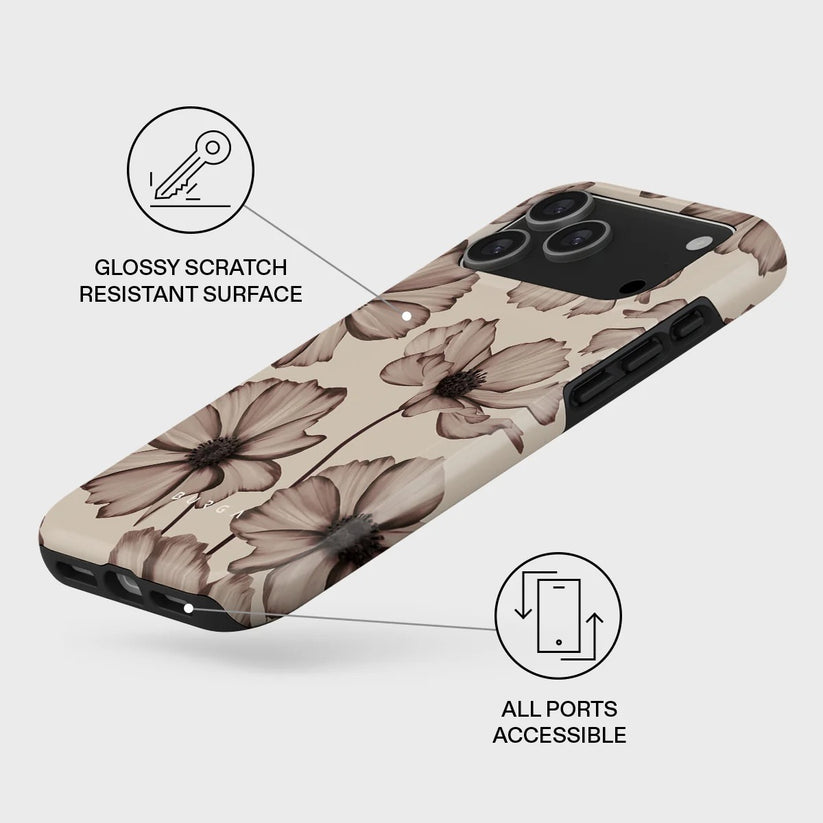 Kryt pro iPhone 17 Pro Max Burga Barely Yours Tough MagSafe Case - květinový - iSTYLE CZ