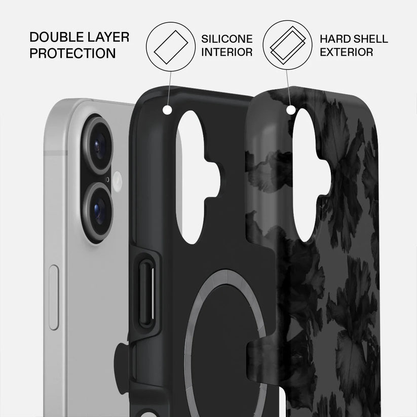 Kryt pro iPhone 17 Burga Nocturnal Tough MagSafe Case - květinový tmavý - iSTYLE CZ