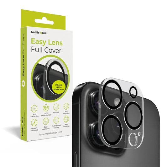 Sklo na fotoaparát pro Phone 16 / 16 Plus Mobile Origin Easy Lens Full Cover - průhledné