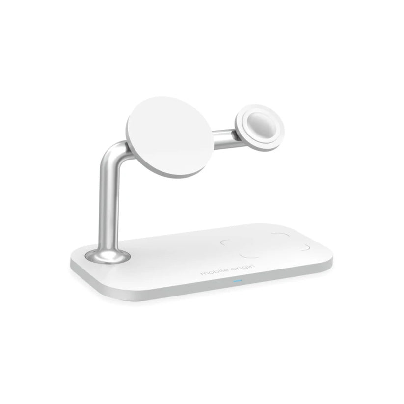 Bezdrátová nabíječka Mobile Origin 3in1 Wireless Charger - bílá - iSTYLE CZ