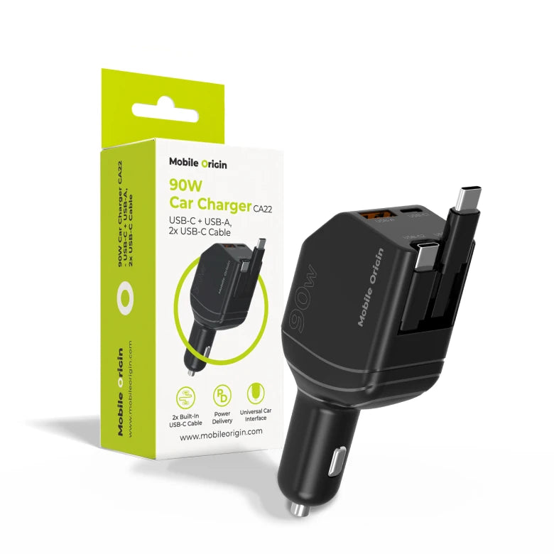 90W autonabíječka Mobile Origin CA22 - USB-C + USB-A - iSTYLE.cz