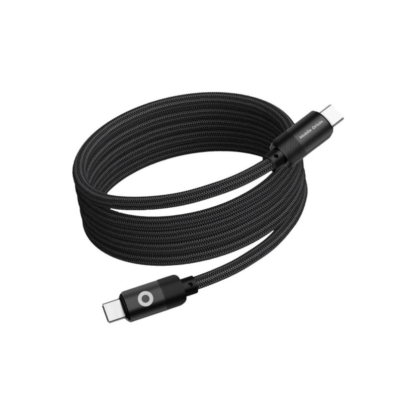 Magnetický 27W nabíjecí kabel Mobile Origin Original Cable USB-C / USB-C 1m - černý - iSTYLE CZ