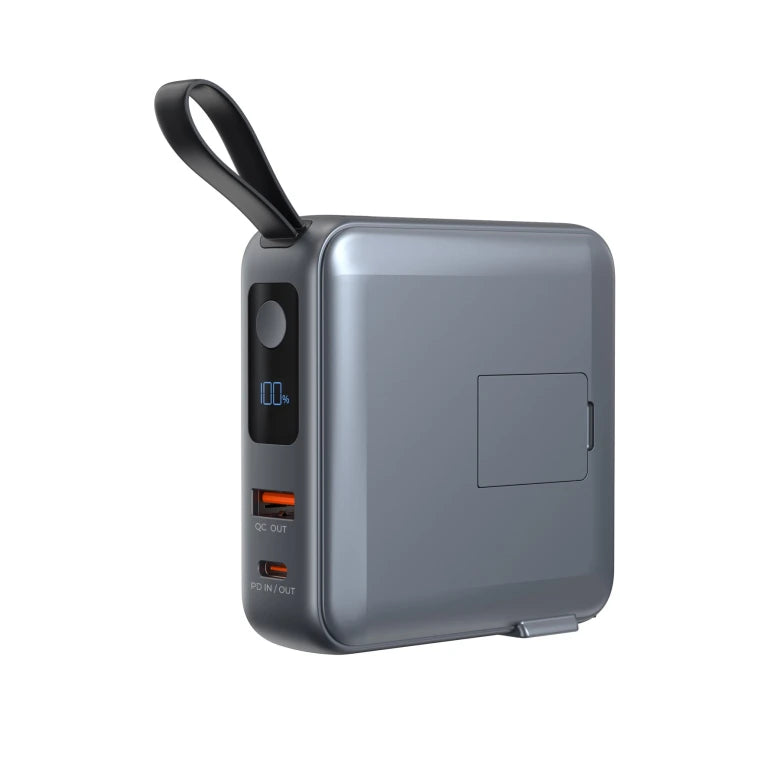 Powerbanka a cestovní nabíječka Mobile Origin PowerBank Travel Charger 10 000 mAh - šedá - iSTYLE.cz